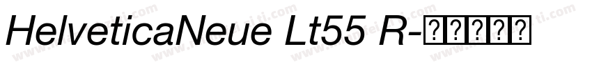 HelveticaNeue Lt55 R字体转换